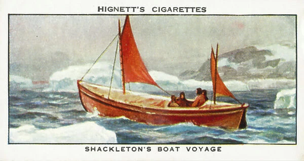 Sea Adventure: Shackleton's boat voyage (colour litho)