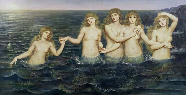 The Sea Maidens, 1885-86 (oil on canvas)