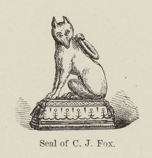 Seal of C J Fox (engraving)