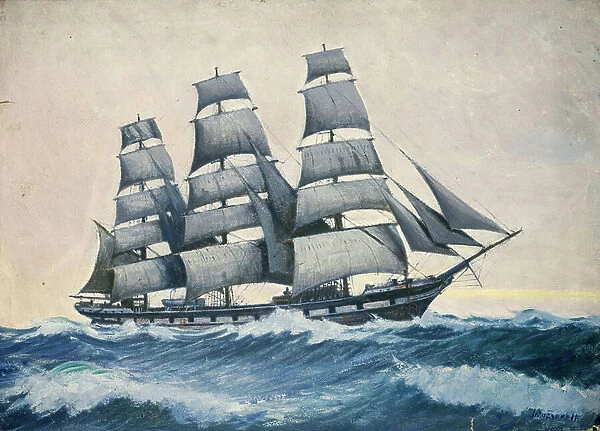 Seascape, c.1876-1949 (oil on paper)
