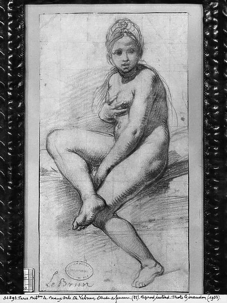 Seated woman (red chalk on paper)