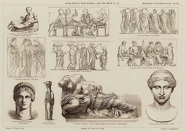 Second Period of Greek Sculpture, About 470-400 BC (engraving)
