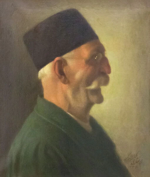 Self portrait, Kamal-ol-Molk, oil on canvas, fine arts museum, Sa'd Abad museum complex, Tehran, Iran