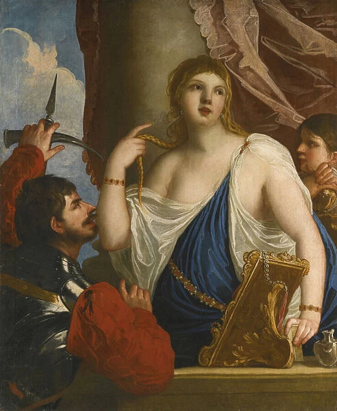 Semiramis Called to Arms par Padovanino (1588-1649). Oil on canvas, size : 134x112