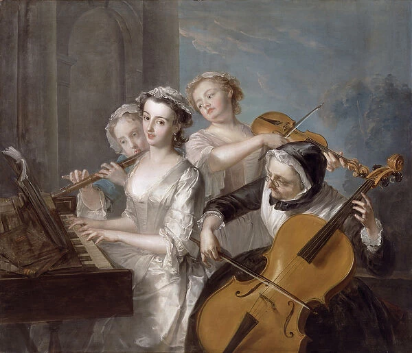 The Sense of Hearing, c. 1744-7 (oil on canvas)