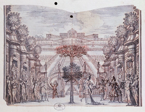Set design for Atys, from a collection entitled