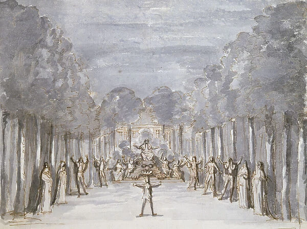 Set design for an Opera, from a collection entitled Les Menus Plaisirs du Roi