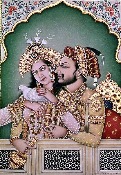 Shah Jahan (1592-1666) and his Wife, Arjumand Banu Begum (d.1631) Mumtaz-i Mahal