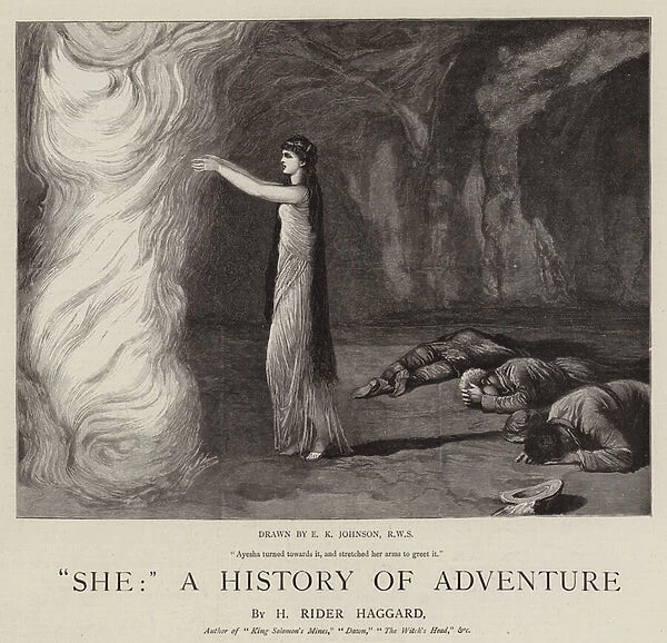 'She', A History of Adventure (engraving)