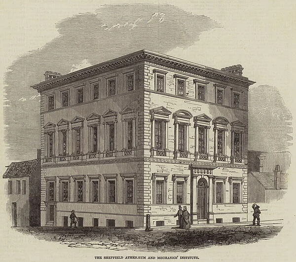 The Sheffield Athenaeum and Mechanics Institute (engraving)