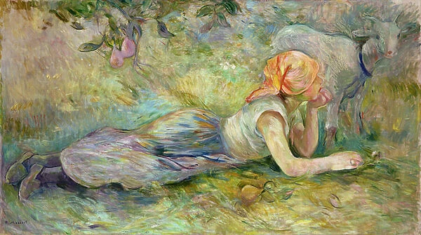Shepherdess Resting, 1891 (oil on canvas)