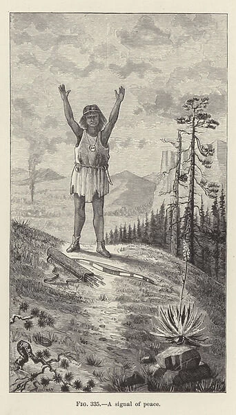 A signal of peace (engraving)