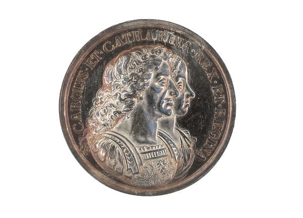 Silver medal commemorating the acquisition of Bombay on the marriage of King Charles II, c. 1670 (commemorative medal)
