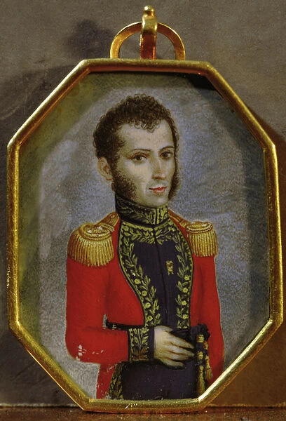 Simon Jose Antonio Bolivar, General and South American statesman (painting)