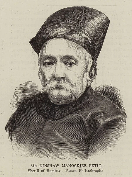 Sir Dinshaw Manockjee Petit (engraving)