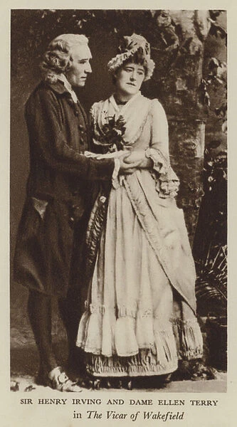 Sir Henry Irving and Dame Ellen Terry (b  /  w photo)