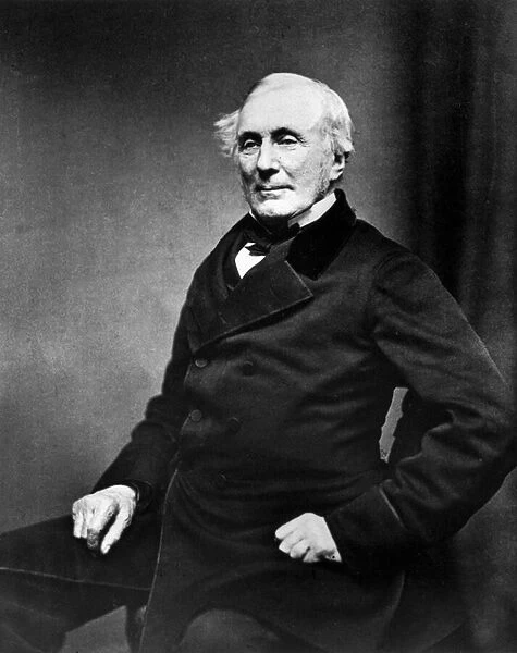 Sir John Rennie, Scottish civil engineer, c. 1860 (b  /  w photo)