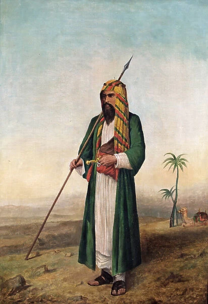 Sir Richard Burton in Arab dress, c. 1853 (oil on canvas)