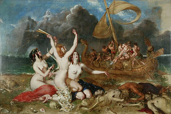 The Sirens And Ulysses, c. 1837 (oil on canvas)