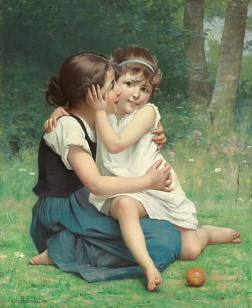 Sisterly Love, 1892 (oil on canvas)
