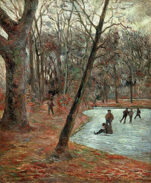 Skaters in the Frederiksberg Park par Gauguin, Paul Eugene Henri (1848-1903)