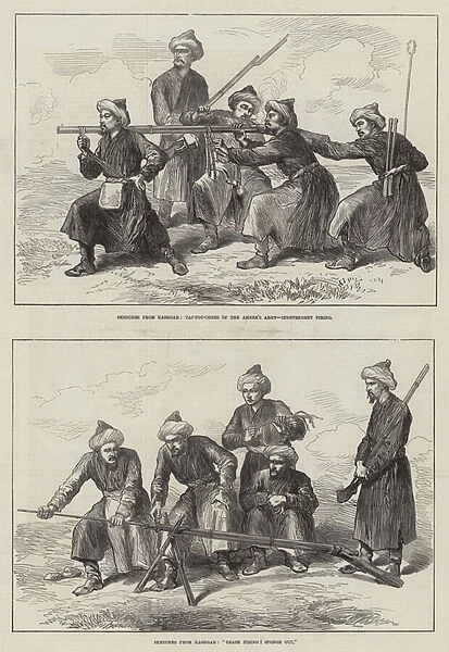 Sketches from Kashgar (engraving)