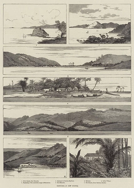 Sketches in New Guinea (engraving)