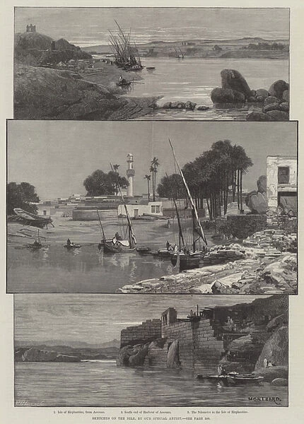Sketches on the Nile (engraving)