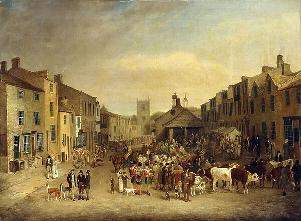 The Skipton Fair of 1830 (oil on canvas)