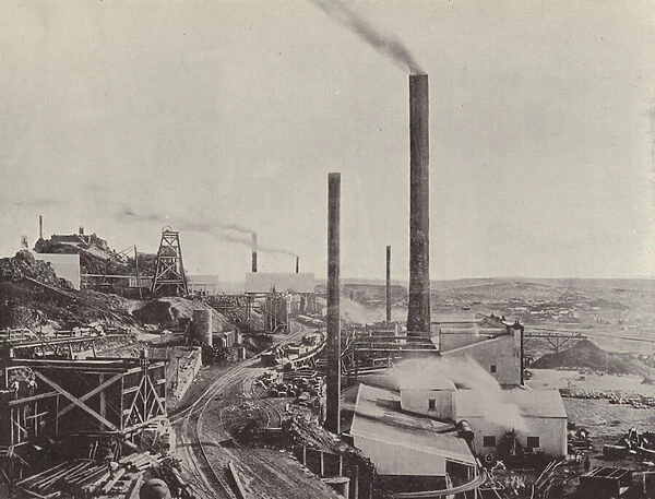 Smelting Works, Broken Hill (b  /  w photo)
