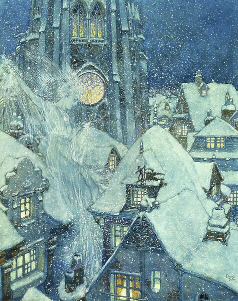 The Snow Queen, 1910 (w / c, gouache, pen & black ink)