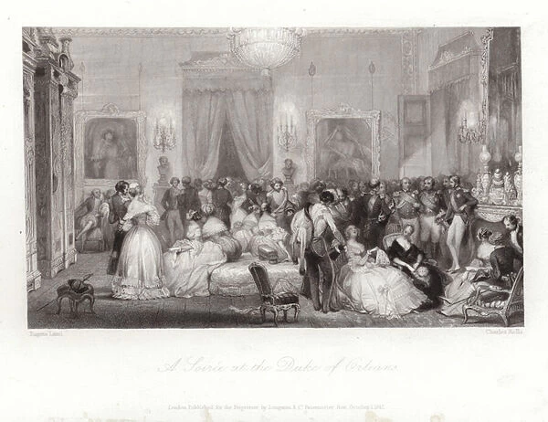 A Soiree at the Duke of Orleans (engraving)