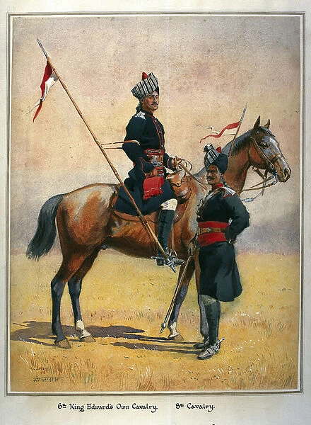 Soldiers of the 6th Edwards Own Cavalry and the 8th Cavalry
