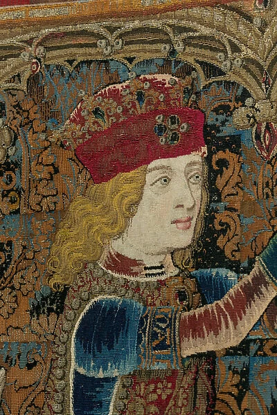 Solomon. Tapestry of the Three Coronations, 1476-1488 (wool silk threads of gold