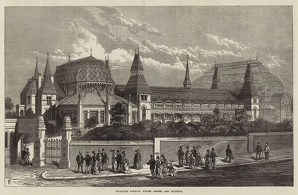 Southport Pavilion, Winter Garden, and Aquarium (engraving)