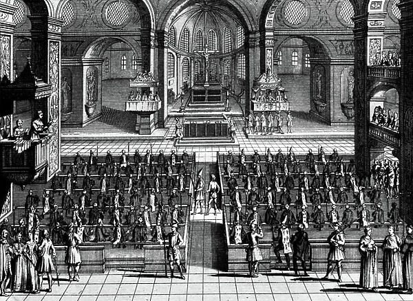 Spanish Inquisition, 18th century (engraving)