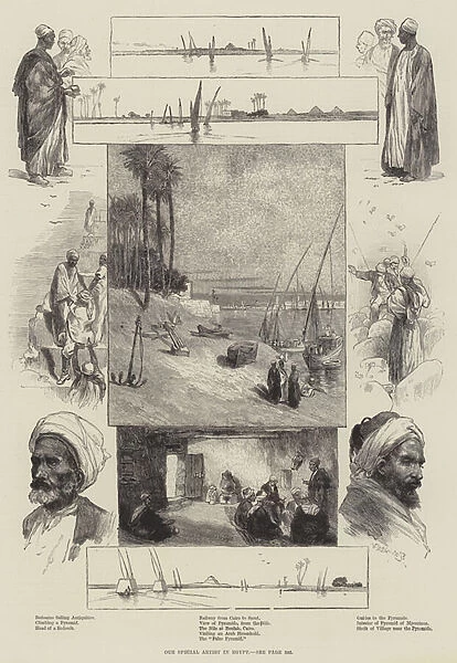 Our Special Artist in Egypt (engraving)