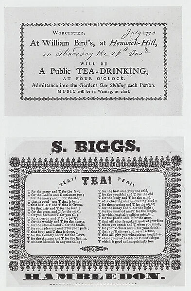 The Spread of Tea-Drinking (litho)