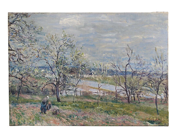 Spring at Veneux-Nadon, 1882 (oil on canvas)