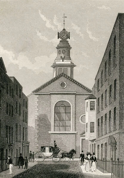 St Annes Soho. c. 1810 (etching)