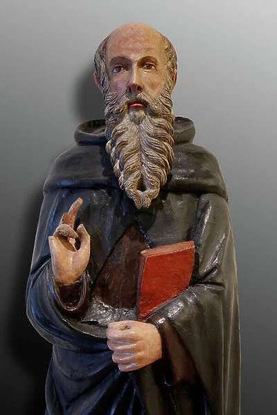 St. Anthony the Abbot, first half of the 15th century (carved and polychromed wood)