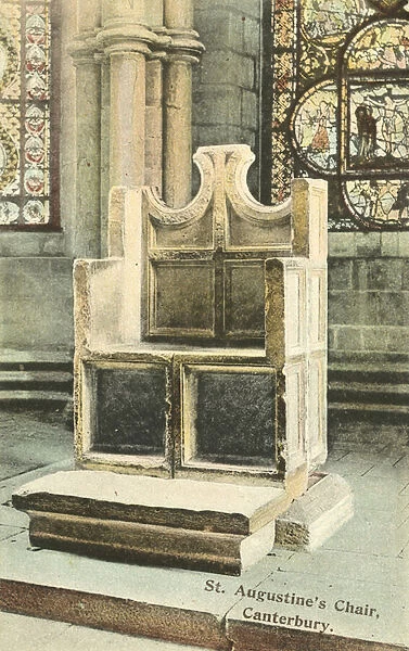 St Augustines Chair, Canterbury Cathedral (colour photo)