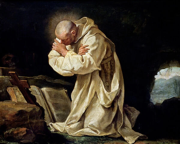 St. Bruno (1030-1101) Praying in the Desert, 1763 (oil on canvas)
