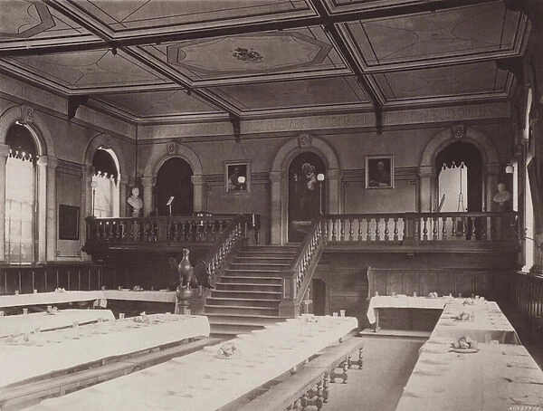 St Edmunds College: Refectory, from East End (b  /  w photo)