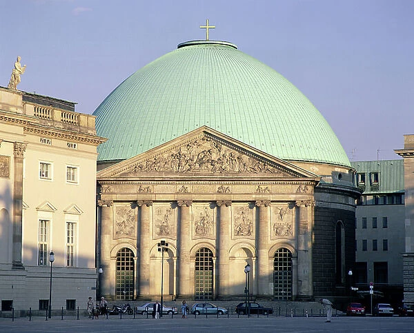 St Hedwig's Cathedral, Berlin begun in 1747 (photo)