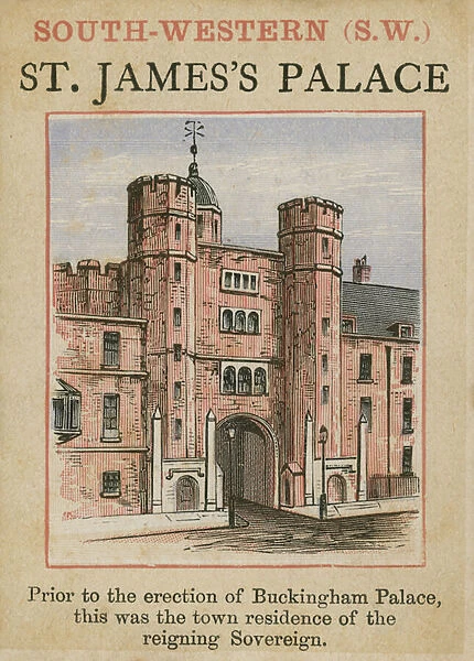 St Jamess Palace (colour litho)