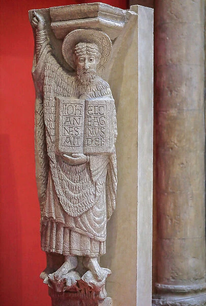 St John the Baptist, 12th century (low relief)