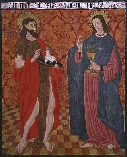 St. John the Baptist and St. John the Evangelist, panel from the Church San Andres of