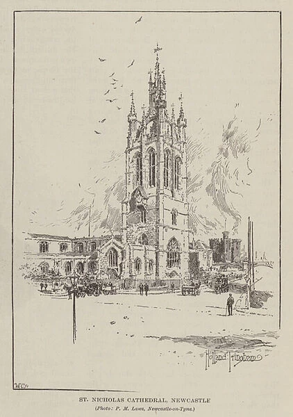 St Nicholas Cathedral, Newcastle-upon-Tyne (engraving)