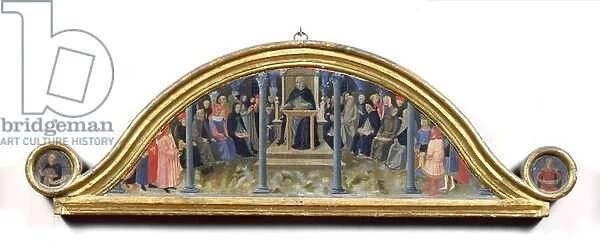 St. Thomas Aquinas Teaching (oil on panel)